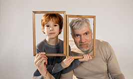 Child with grandfather