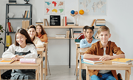 a class full of students