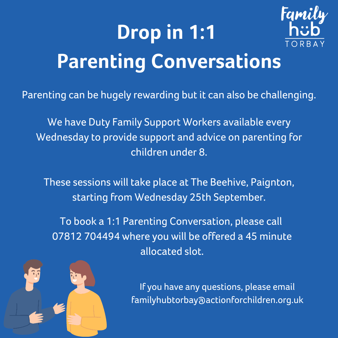 Drop in 1:1 Parenting Conversations
