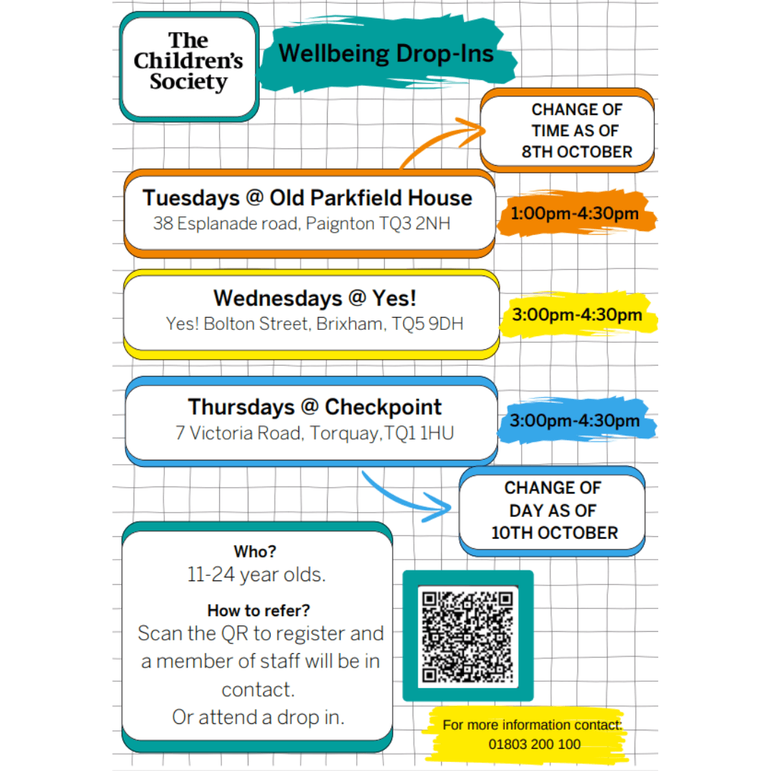 The Children's Society - Checkpoint Wellbeing Drop-In