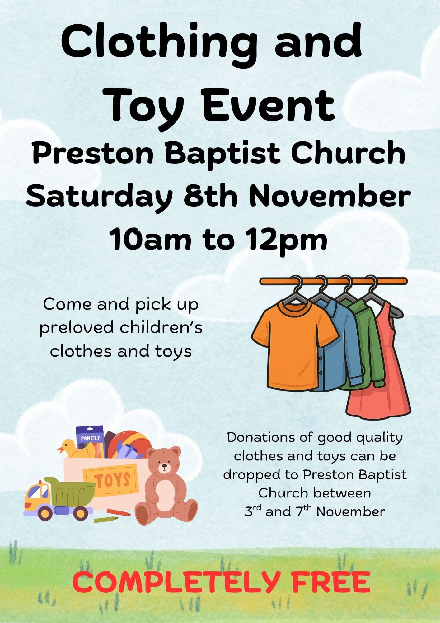 FREE Clothing and Toy Event