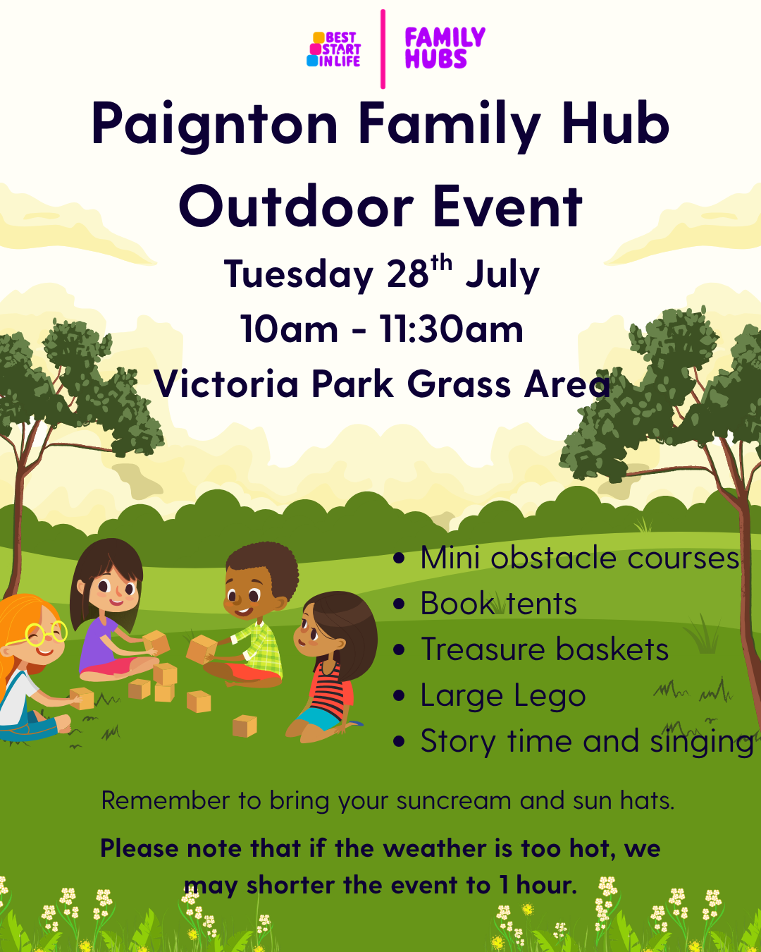 Paignton Family Hub Outdoor Event